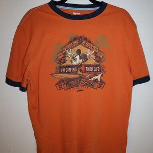 Mickey Mouse I'm Surfing Thru life Novelty Tee